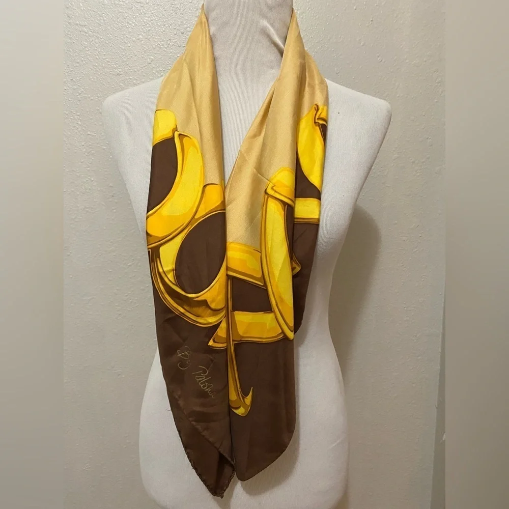 Vintage Paloma Picasso XO silk scarf EUC